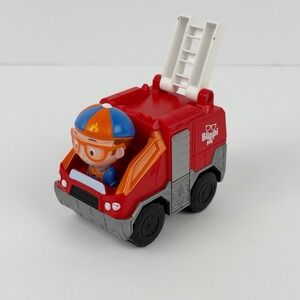 Blippi Mini Vehicles Fire Truck Red and Orange with Movable Ladder